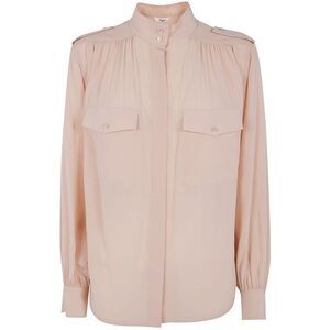 Chloe Women Pokets Classic Turtle Neck Shirt